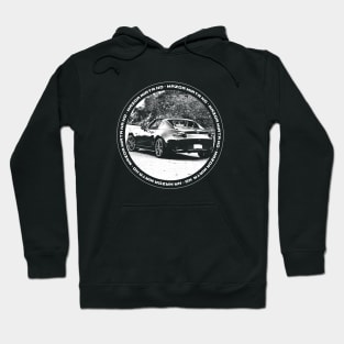 Mazda Miata MX-5 ND Black 'N White 4 (Black Version) Hoodie